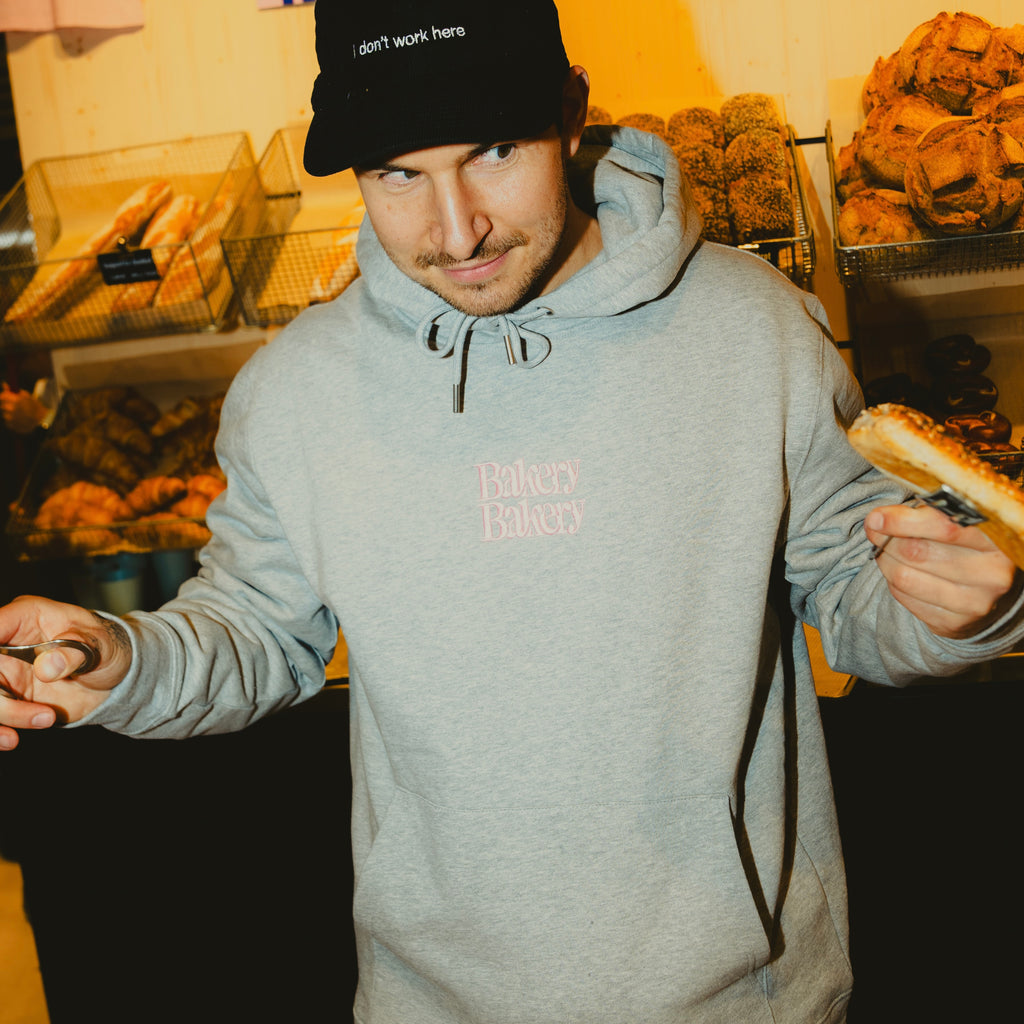 the grey hoodie